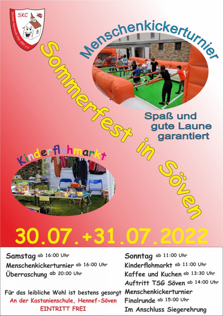 Sommerfest in Söven am 30.07. und 31.07.2022
