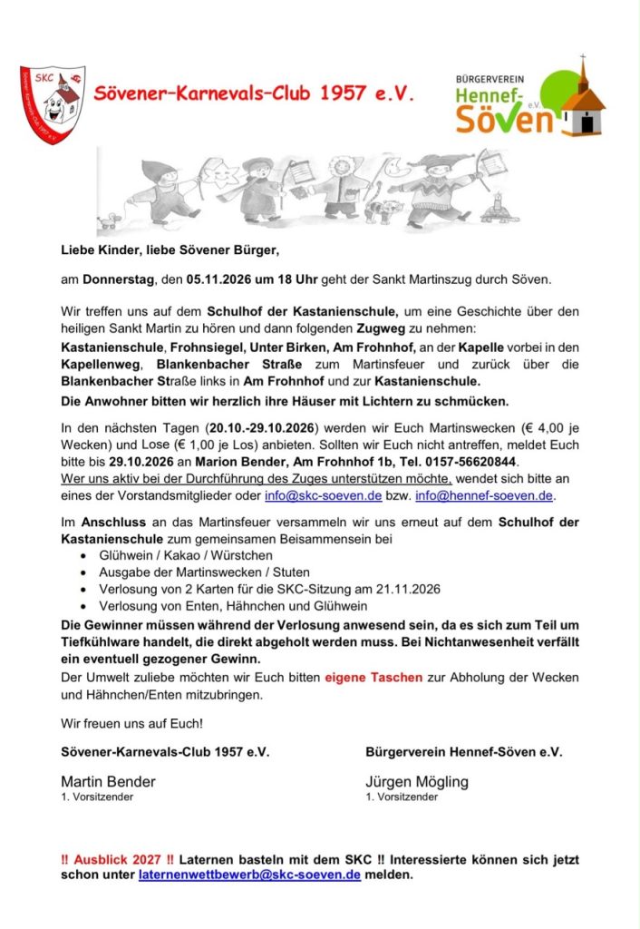 Sankt Martinszug in Söven