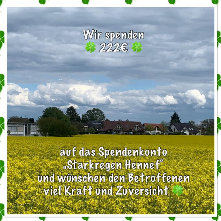 Hennefer Jecken halten zusammen. 🍀