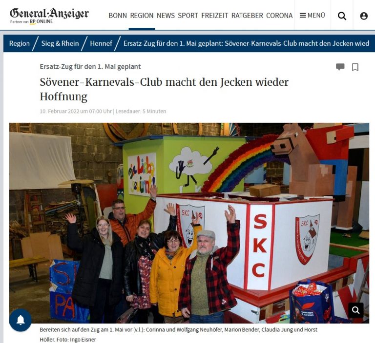 Sövener-Karnevals-Club macht den Jecken wieder Hoffnung